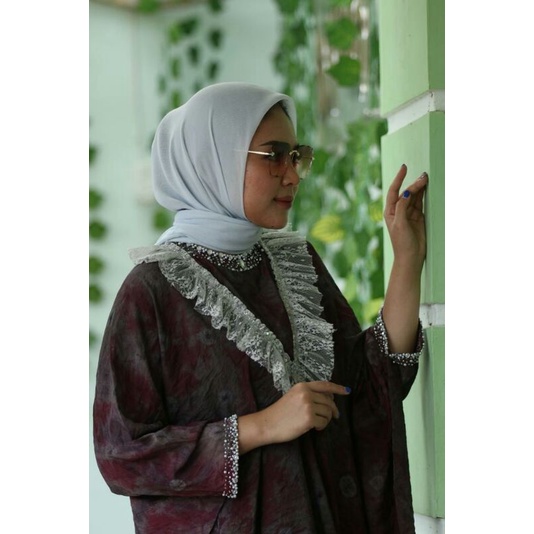 Kaftan Jumputan Rimpel Tile - Gambar 2