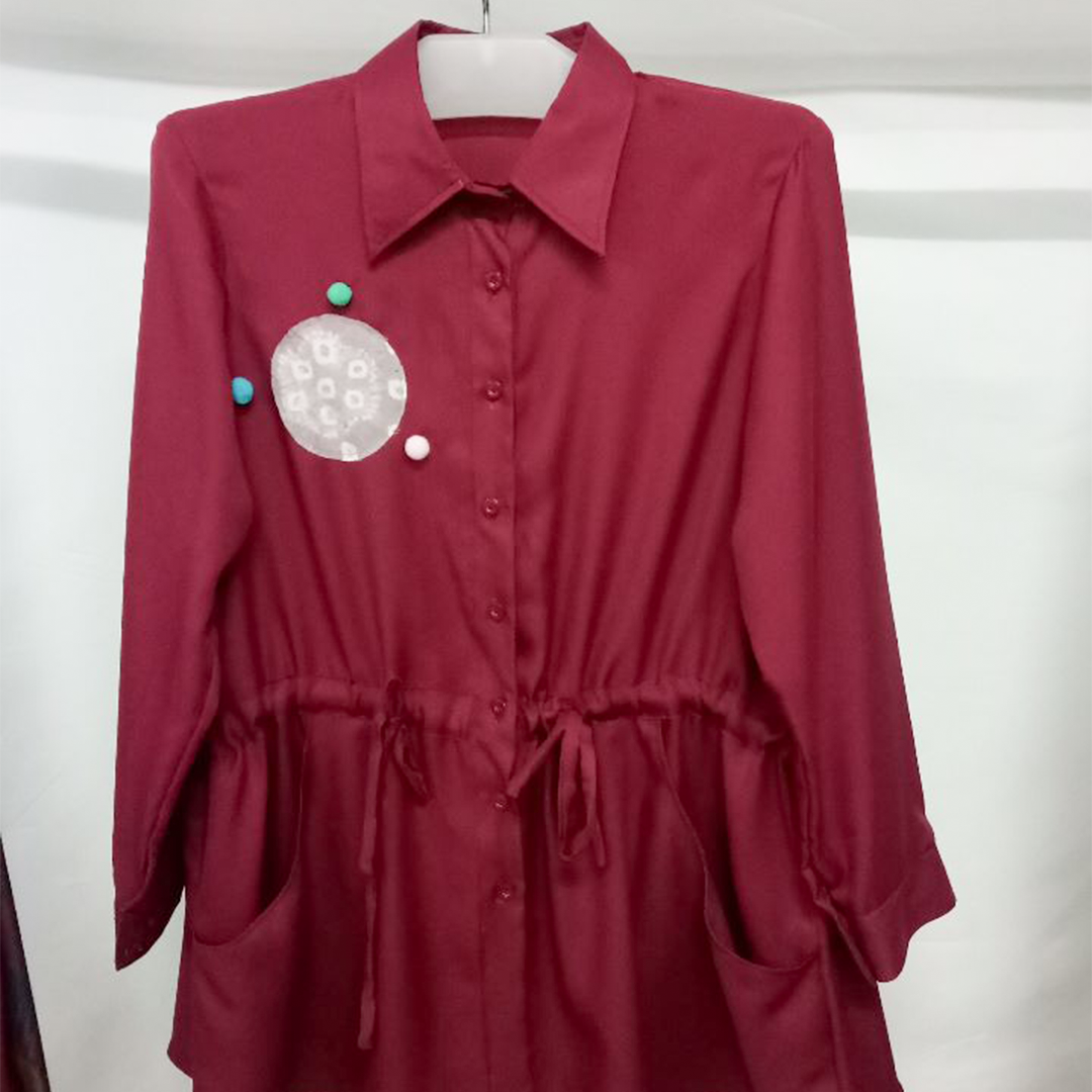 Atasan Blouse Kemeja Kekinian Wanita Casual - Gambar 3