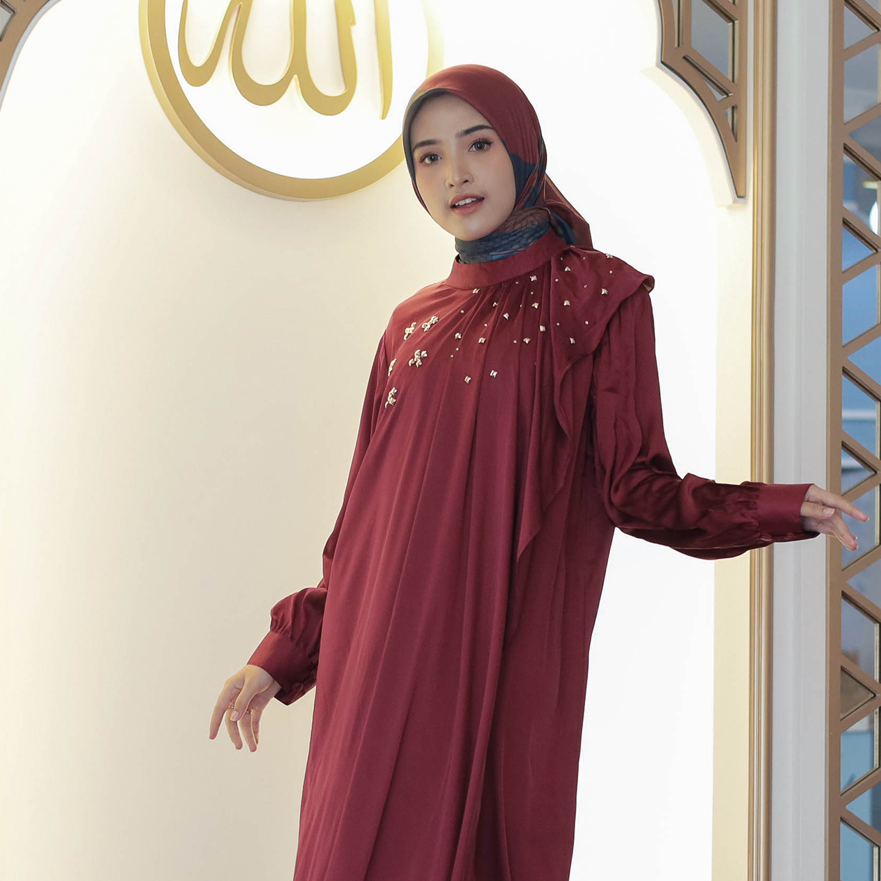 Gamis Dress Wanita Lebaran Maxi RBT - Gambar 3