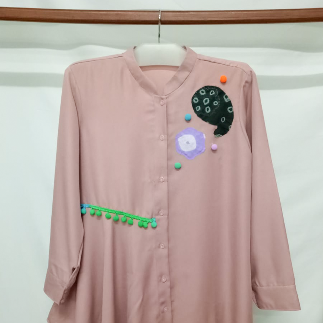 Atasan Blouse Kemeja Kekinian Wanita Casual - Gambar 5