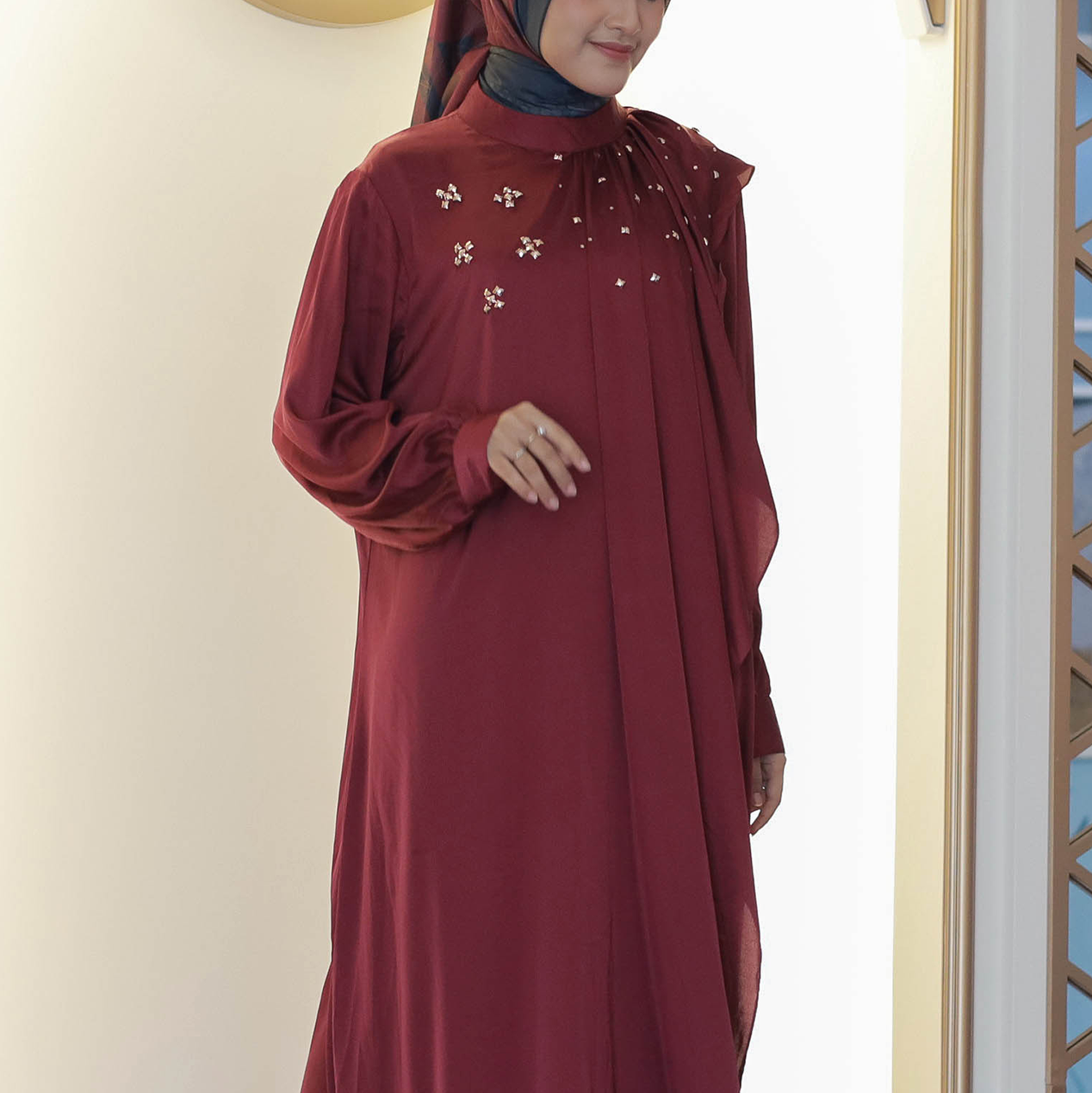 Gamis Dress Wanita Lebaran Maxi RBT - Gambar 5