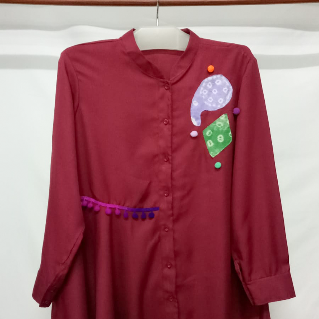 Atasan Blouse Kemeja Kekinian Wanita Casual - Gambar 2